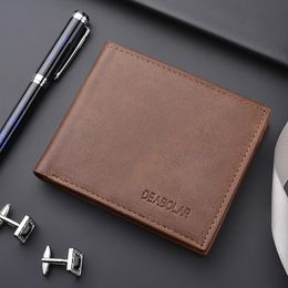 Wallets Fashion Men Wallet With Coin Bag Zipper Small Money Purses Mini Design Dollar Slim Purse Clip Man WalletWallets
