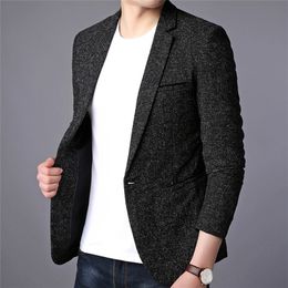Men Suit Jacket Casual Blazers Men Formal Jacket Popular Design Men Dress Suit Coats Business Mens Blazer Plus Size LJ201103