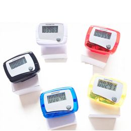Pocket LCD -stappenteller Timers Mini Single Functie Stappertje Stap Hula Hoop Teller