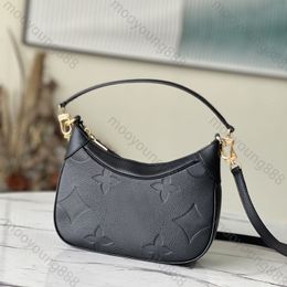 10A L Bag top tier Luxuries Designers Black Small Embossed Bag Womens Moon Handbag Envelope Quilted Purse Zipper Bag Real Shoulder Gold Bags