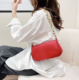 HBP Korean version of the solid color women shoulder small bag foreign retro casual chain female minimalist Messenger bags