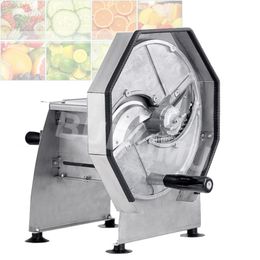 Commercial Vegetable Fruit Salad Slicing Machine Shredder Manual Potato Carrot Lemon Chips Slicer