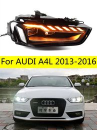 Head Lamp For AUDI A4 LED Headlight 2013-16 Headlights Assembly RS4 B9 LED Daytime Running Light Turn Signal