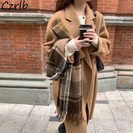 Women's Wool & Blends Women Temperament Fashion All-match Thicker Warm Stylish College Outerwear Winter Clothes Pure Leisure Simple High Str