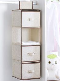 Hanging Closet Organiser Storage 6-Shelf Easy Mount Foldable Wardrobe Shelves Shoes Accessories Boxes & Bins