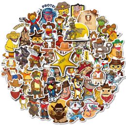 New Sexy 50PCS Western Cowboy Collection Cartoon Graffiti Stickers DIY Motorcycle Luggage Laptop Guitar Cool Classic Toys Sticker Decals