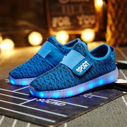 Athletic & Outdoor Autumn Cartoons Kids Luminous Shoes Children Glowing Sneakers For Boys Girls Light Mesh Sport BabysAthletic