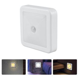 Night Lights Light Smart Motion Sensor LED Lamp Battery Operated WC Bedside For Room Hallway Pathway Toilet DANight LightsNight