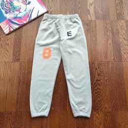 Elastic Pants Trousers Casual Grey Elastic washed Sweatpants Men Women Jogger