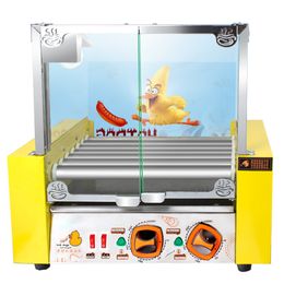 XHK007 Stainless steel commercial hot dog grill machine roller rolling machine