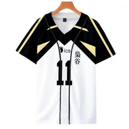 Giacche da uomo Haikyuu Akaashi Keiji Wakatoshi Giacca uniforme da baseball Moda Casual a maniche corte