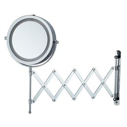 Compact Mirrors 3X/5X Magnifying Mirror Wall-Mount Double-sided Magnified Extendable Makeup 7-Inch Vanity No-drillCompact CompactCompact