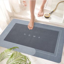 Non-slip Floor Mat Napa Skin Super Absorbent Bath Quick Drying Bathroom Carpet Modern Simple Home Oil-proof Kitchen Year 220401