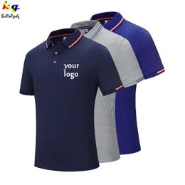 Summer mens shirt customizationdesign mens and womens shortsleeved polo shirts printed team advertising tops 220609