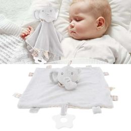 Blankets & Swaddling Elephant Security Blanket Cute Small Lightweight Baby Repeated Washing ToysBlankets