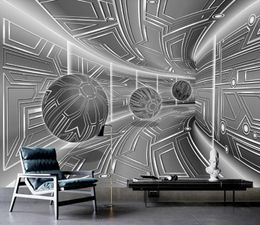 Papel Parede Alta Qualidade 3D Mural Wallpaper Bola Criativa sala de estar banheiro decoração sofá tv fundo