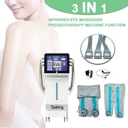 Infrared Pressotherapy Cellulite Reduction Machine Lymphatic Drainage Equipment 3 in 1 Air Pressure And Eyes Massager Device For Body Massage Salon Use