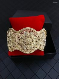 Bangle Arabian Jewelry Female Bracelet Coin Hollow Gold Bohemian National Wedding Bijoux Flower BraceletBangle Inte22