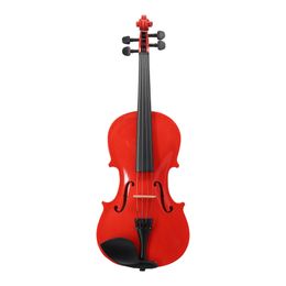 bow rosin UK - TONGLING Red Acoustic Violin 4 4 3 4 1 2 1 4 1 8 for Beginner Students w  Case Bow Rosin Shoulder Rest Mute Strings