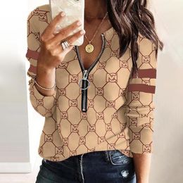 Spring Women Plaid Printed T shirt Fashion Plus Size Off Shoulder Asymmetric Long-sleeved top