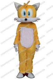 Halloween yellow Fox Mascot Costumes Top quality Cartoon Character Outfits Adults Size Christmas Carnival Birthday Party Outdoor Outfit