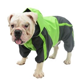 Pet Clothes Dog Raincoat Pug French Bulldog Waterproof Clothing Bulldog Pit Bull Terrier American Bully Pitbull Costume Dropship 201015