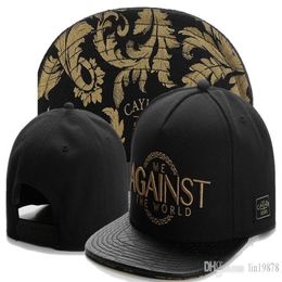 2017 Cayler & Sons AGAINST leather Snapback Caps Swag Hip Hop Cap Baseball Hat Hats Men Casquette Bone Aba Reta Gorras Bones Snap 279K Ophfa