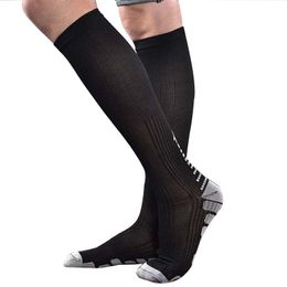 Sports Socks Running Men Women Compression Tube Support Nylon Unisex Outdoor Racing Long Pressure StockingsSports