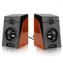 Sound Cards 3Wx2 Computer Speakers With Surround Stereo USB Wired Powered Multimedia Speaker For PC/Laptops/Smart Phone