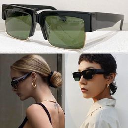 Popular men and women famous brand rectangular metal frame sunglasses SF276S Mazzucchelli acetate upper frame with original box