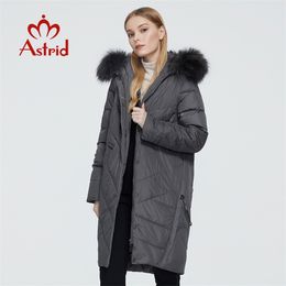 Astrid New Winter Women's coat women long warm parka Jacket with fox fur hooded BioDown female clothing New Design 9172 201019