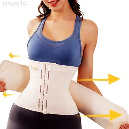 Slimming Waist Trainer Modelling Belt Shapewear Waist Cincher Body Shaper Vet Compression Strap Belt Firm Corset Xs Short Torso L220802