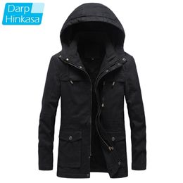 Winter Men Parka Coat Cotton Warm Thick Coat fashion Casual Parka men Long Windproof Hooded Jackets Men 201209