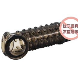 Sex toys masager Massager Vibrator Adult Toys Penis Cock Barbed wolf tooth cover penis triple lock essence crystal delay lengthening L0D5 V9ZY