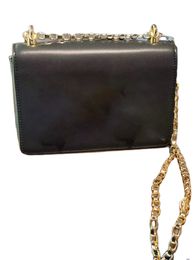 High Quality Cow leather Girl serial Shoulder bags Fashion Gold Chain Crossbody bag Handbag Cowhide Purse