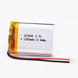 103040 3.7V Li Polymer Battery 1200mAh Real capacity lithium batteries with protected board