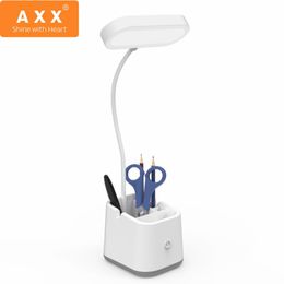 Table Lamps Desk Lamp Small Battery Operated Home Office Cute Light For Computer Desktop Rechargeable White Little LampsTable