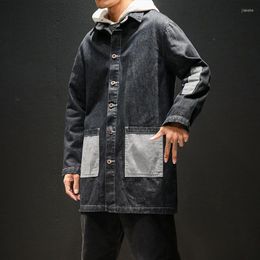 Men's Jackets Nice Autumn Denim Jacket Men Fashion Casual Loose Japanese Mens Jean Hip Hop Pocket Windbreaker