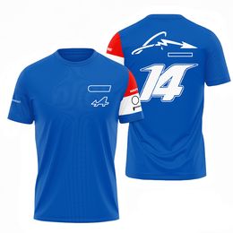 2022 f1 t-shirt formula one team racing suit short-sleeved summer oversized fan t-shirt custom quick-drying breathable