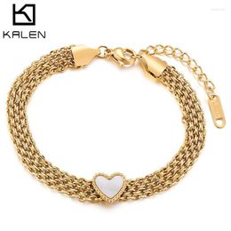 Link Chain Stainless Steel Bohemia Multi-layer Bracelet Watch Simple Female Gold Silver Colour Accessories JewelryLink Lars22