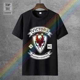 Men's T-Shirts Hell Ride - Victors Mc T Shirts Horror Skull Tshirts Retro Cotton Top Sexy Tee-Shirt Gothic Funny Shirt