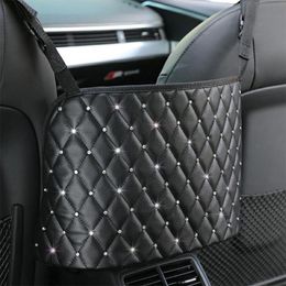Car Organizer Seat Back Tidy Storage Box PU Leather Stowing Tidying Case Pocket Hanging Holder Pouch Automobile Accessories