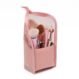 Cosmetic Bags & Cases Fashion Makeup Storage For Women Make Up Brush Bucket Portable Case Simple Travel Waterproof Purse Design