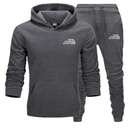 Erkek eşofman marka iki parçalı set erkekler zip ceket eşofman altı joggers eşofman eşofman erkekler spor hoodie pantolon erkek üst