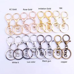 New Keychain Metal DIY Keychain Three-piece Zinc Alloy Lobster Buckle Jewelry Accessories DH-RL010