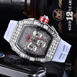 22 luxury brands watch classic leisure diamond watch ladies stainless steel silica gel calendar watch factory sales