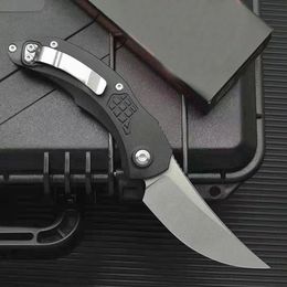 High Quality Automatic Tactical Folding Knife D2 Stone Wash Drop Point Blade Aviation Aluminum Handle EDC Pocket Knives With Retail Box