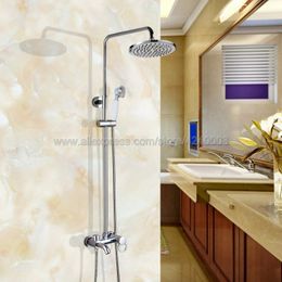 Bathroom Shower Sets Rainfall Faucet Set Mixer Tap With Hand Sprayer Wall Mounted Bath Single Handle Krs331Bathroom