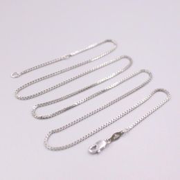 Chains Real Platinum 950 Necklace Women's Cable Chain Female 1.2mm Box 60cm/24inch Gift Neckalce Jewellery GiftChains