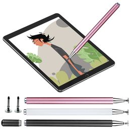 Universal tablet Stylus Smartphone Capacitive Touch Pen For Apple Android Lenovo Xiaomi Samsung Screen Drawing Pencil Metal Note Touch Pens